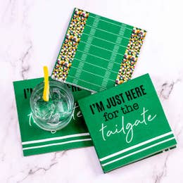 Just Here for the Tailgate Cocktail Napkins