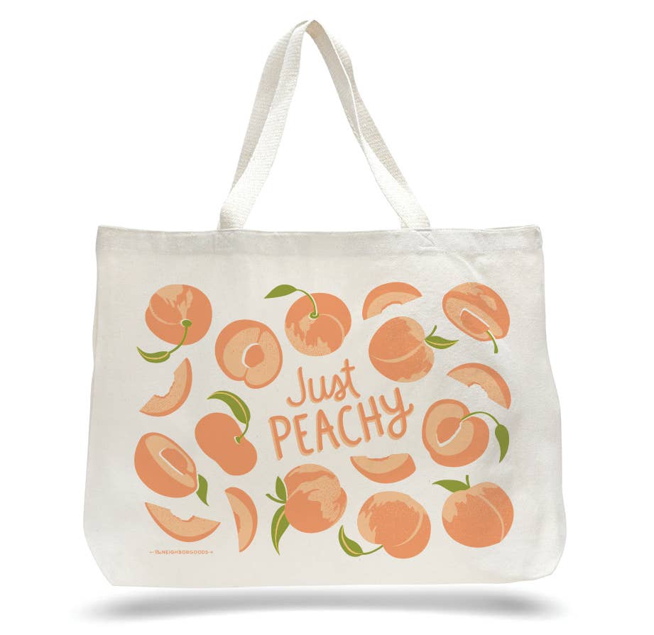 Peach Tote Bag