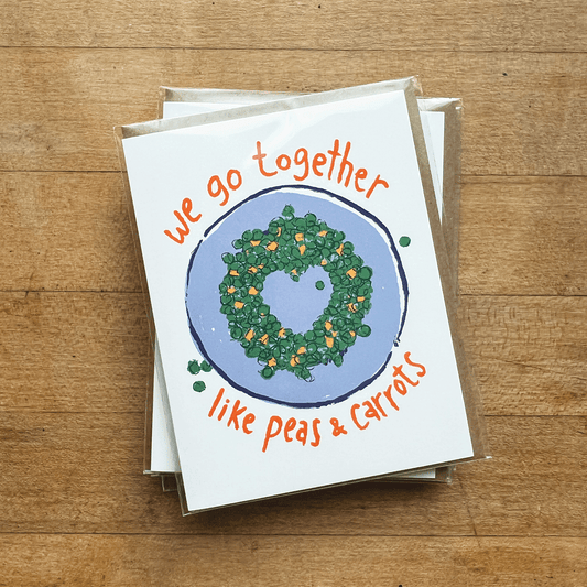 Peas & Carrots Greeting Card