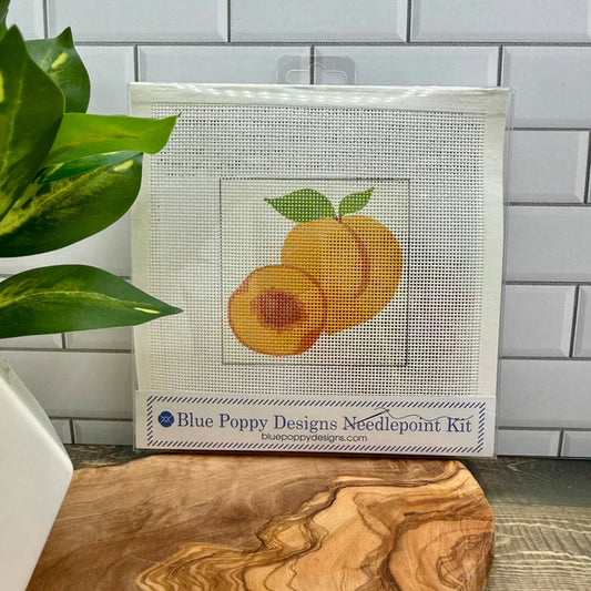 Blue Poppy Designs Peach Needlepoint