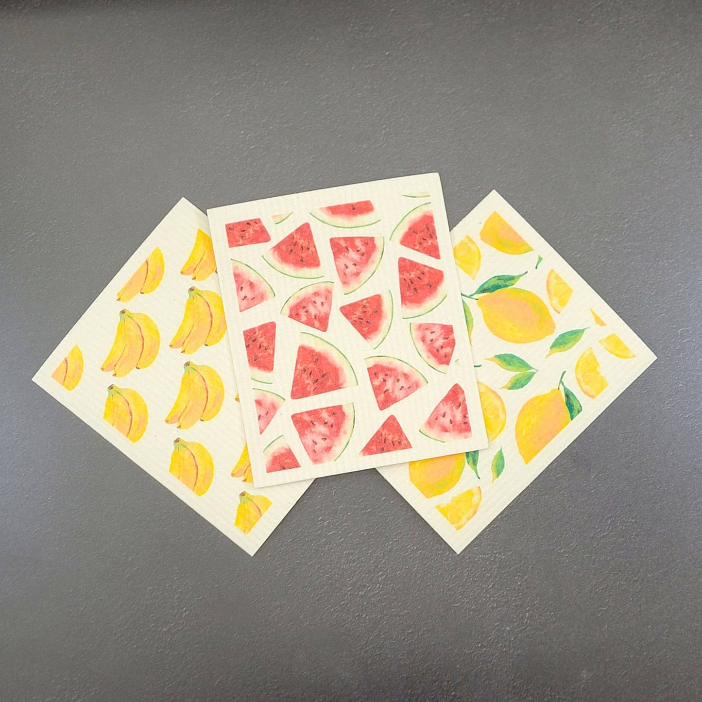 Patterned Banana Kitchen Swedish Dish Towels