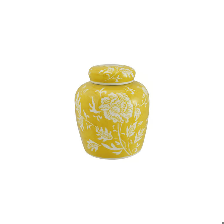 Round Stoneware Ginger Jar