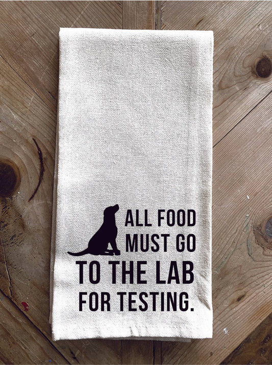 All Food Must go to the Lab Kitchen Towel