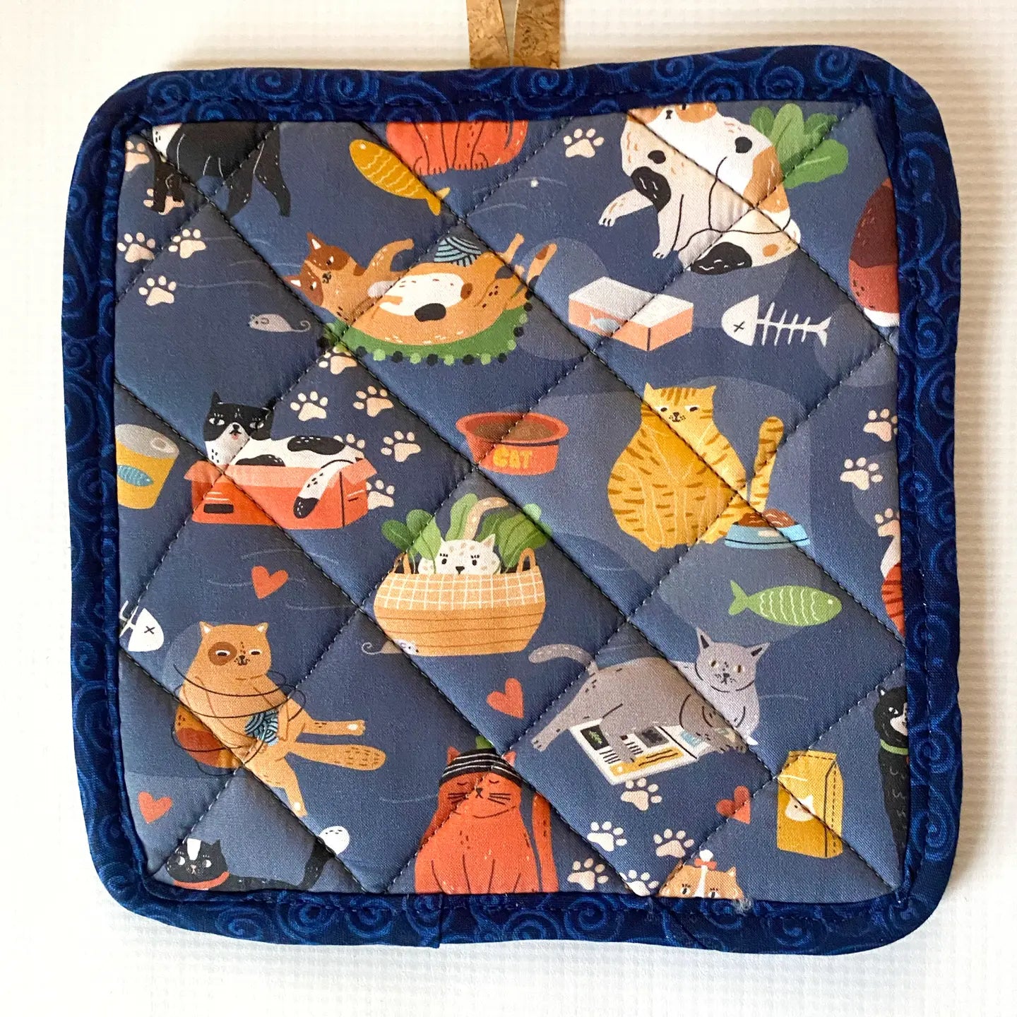 Quilted Cork & Cotton Pot Holder - Alma Boheme