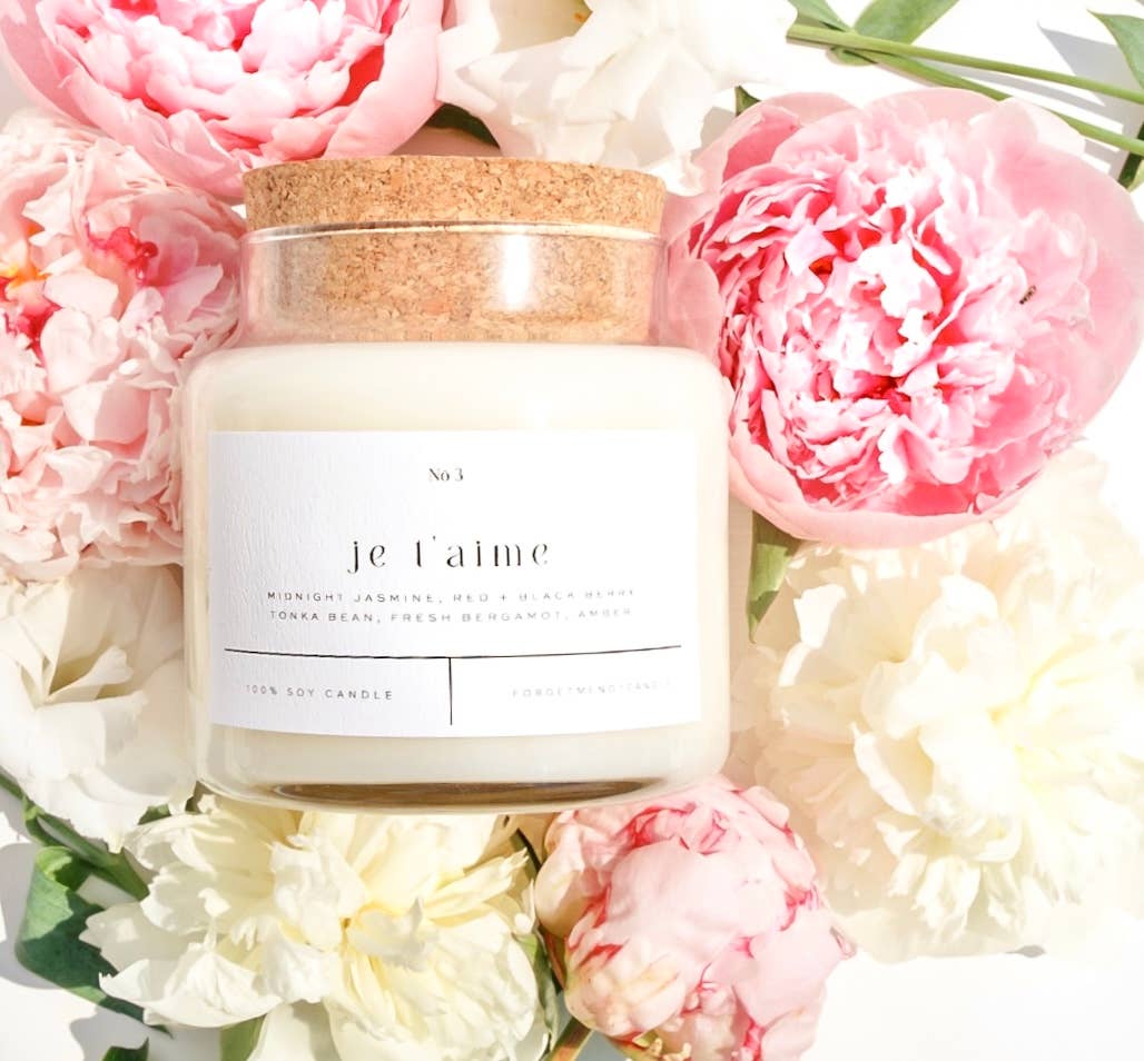 Je T'aime 22oz Glass Candle