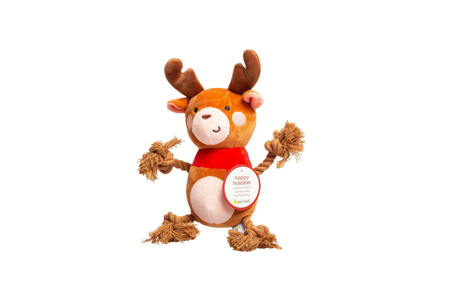 Reindeer Plush Rope Christmas Dog Toy, Holiday Pet Gift