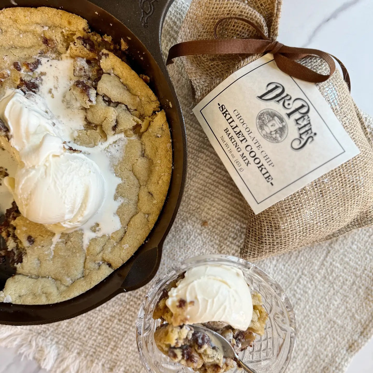 Chocolate chip skillet cookie mix