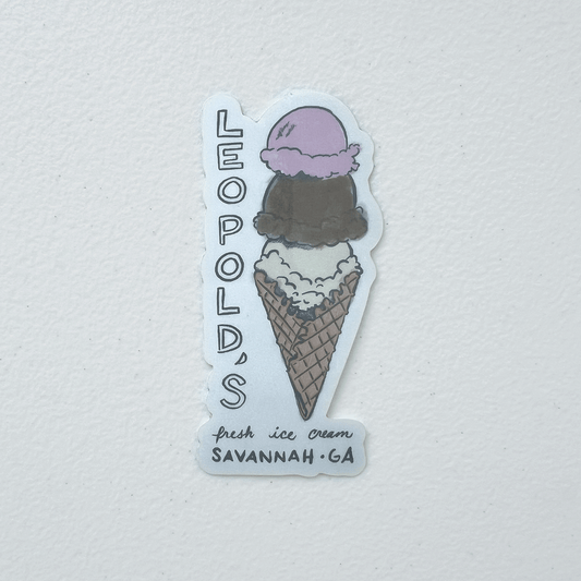 Leopold's Ice Cream Savannah Sticker