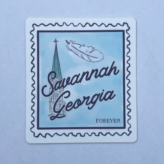 Savannah Feather Stamp Sticker