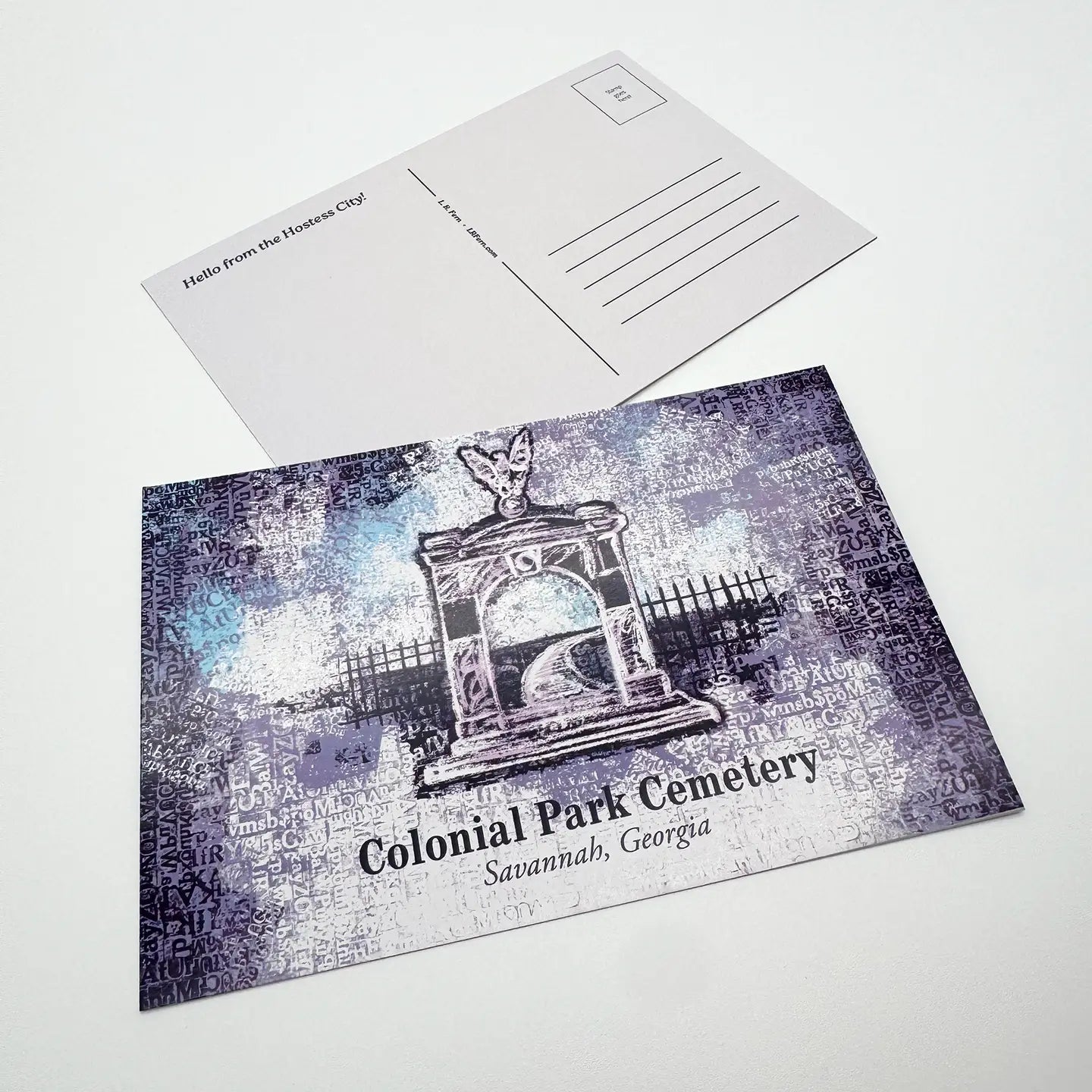 Colonial Park cemetery postcard