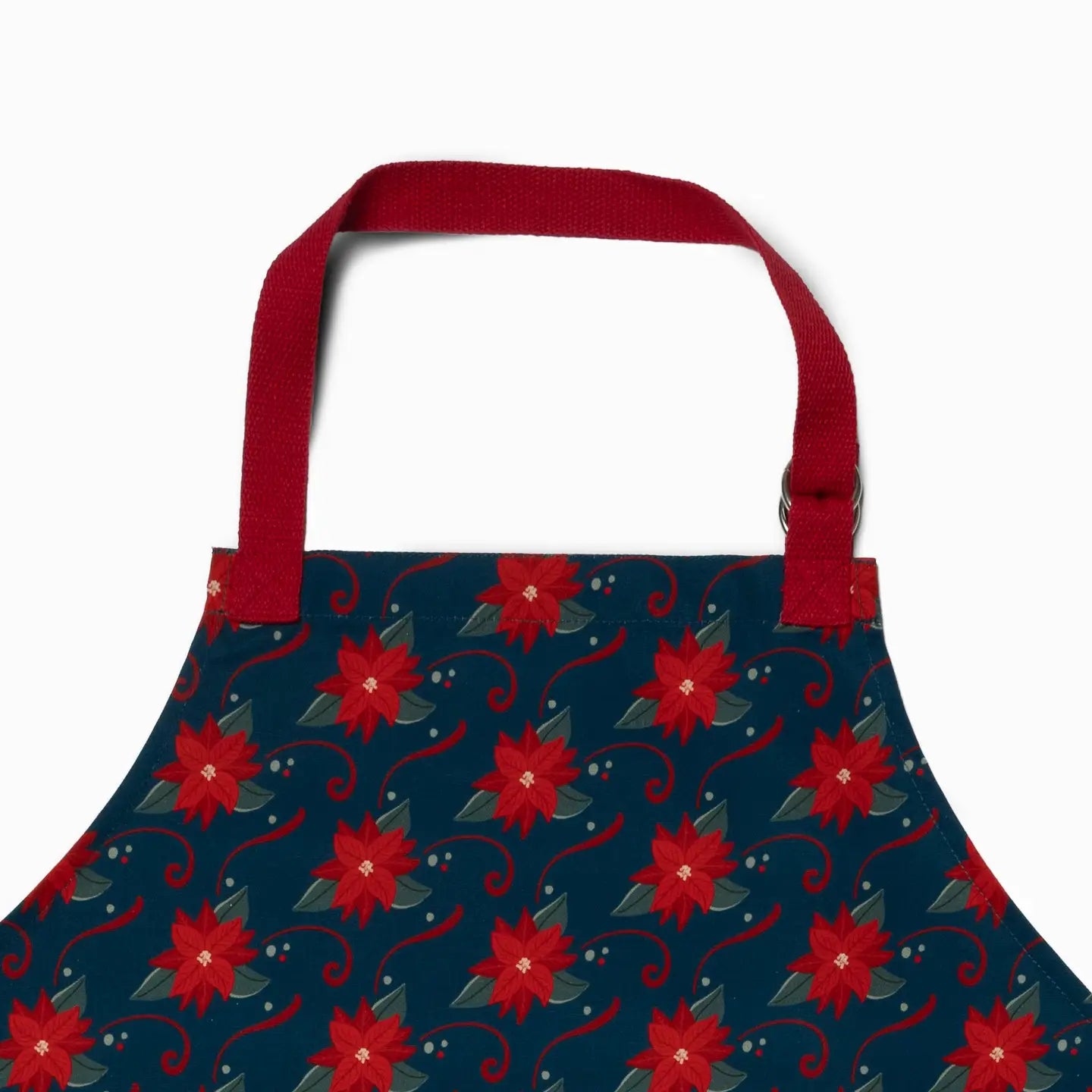 Poinsettia Party Holiday Apron