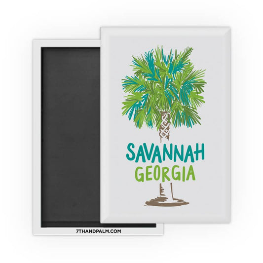 Savannah Georgia Palm Tree Magnet