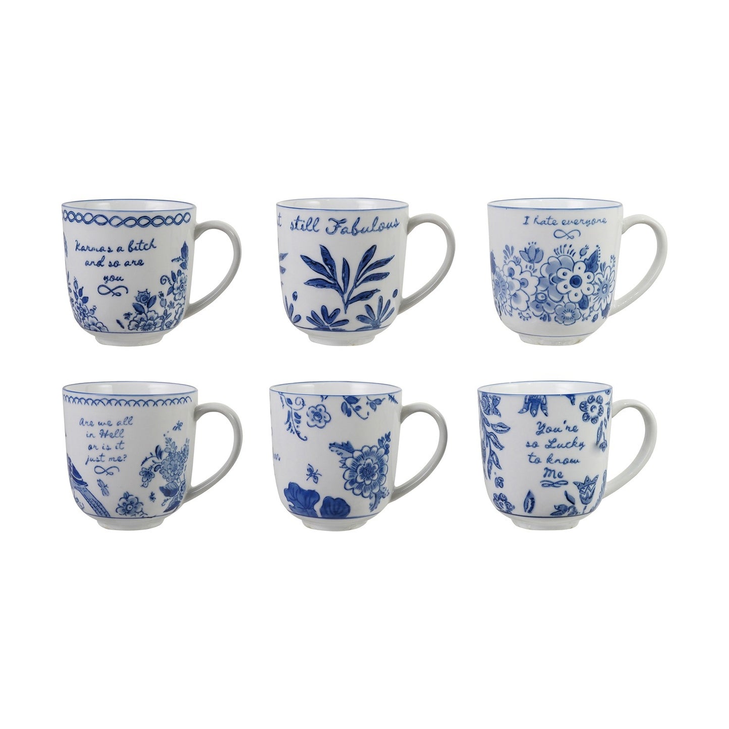 Irreverent Chinoiserie Mugs