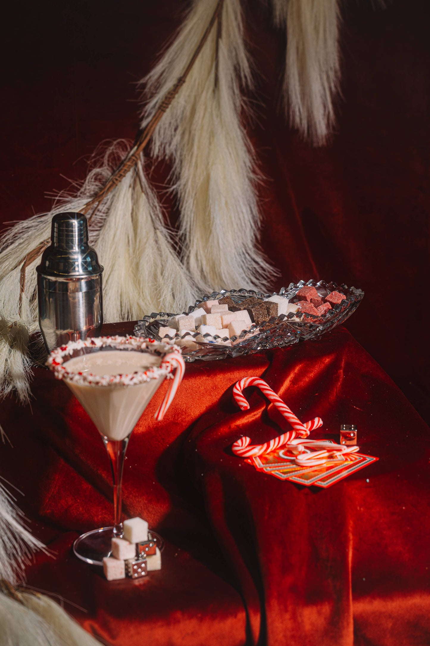 White Chocolate Candy Cane Martini Mixer Kit, Holiday