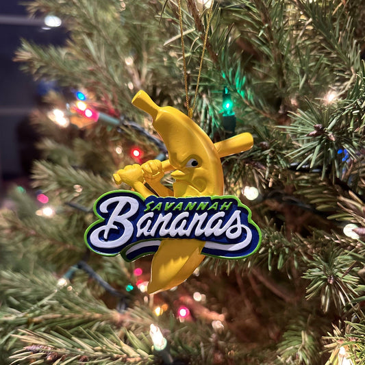 Tree Buddees x Savannah Bananas Logo Official Banana Ball Ornament - Limited Edition