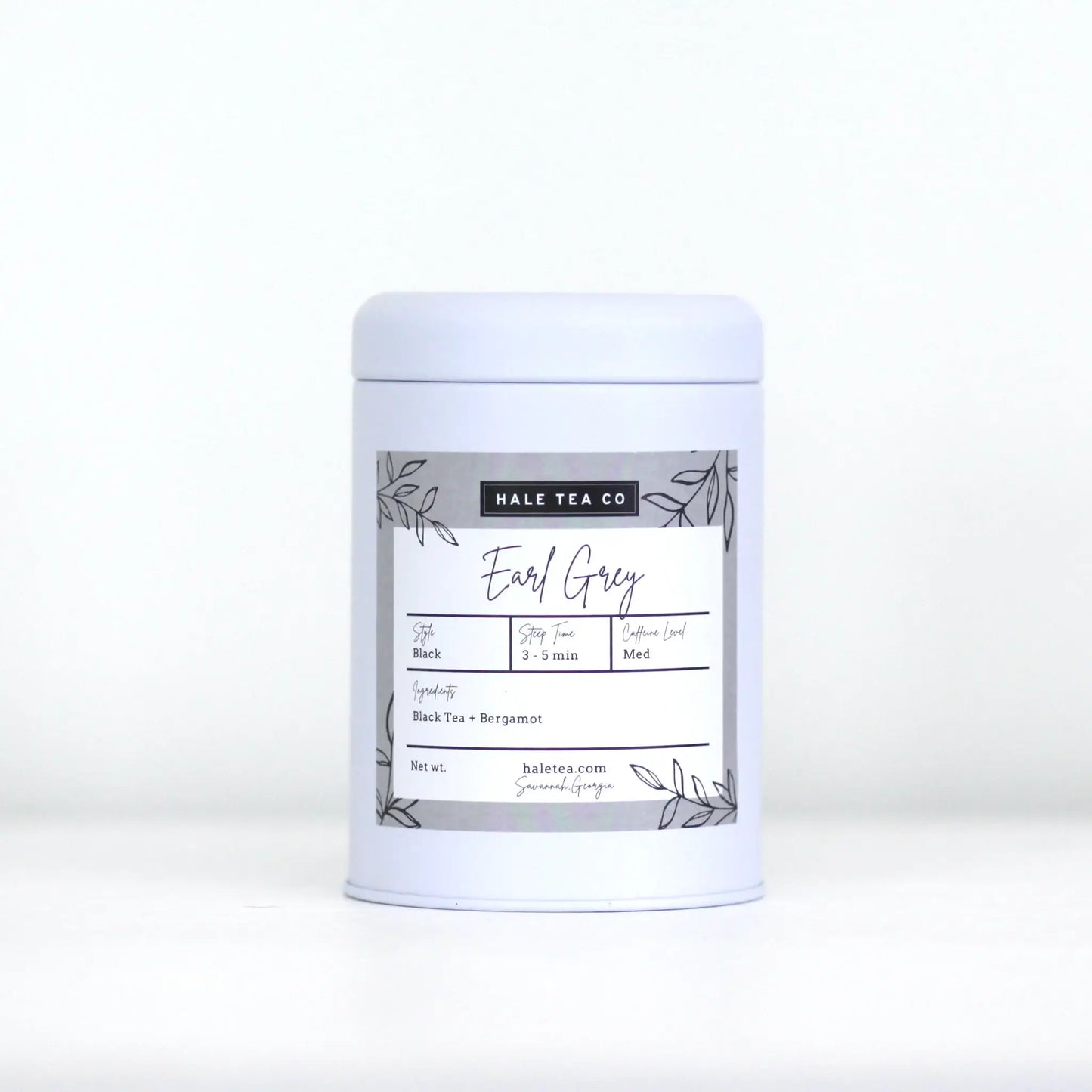 Earl Grey Tea Tin - Hale Tea Company - Local Brand