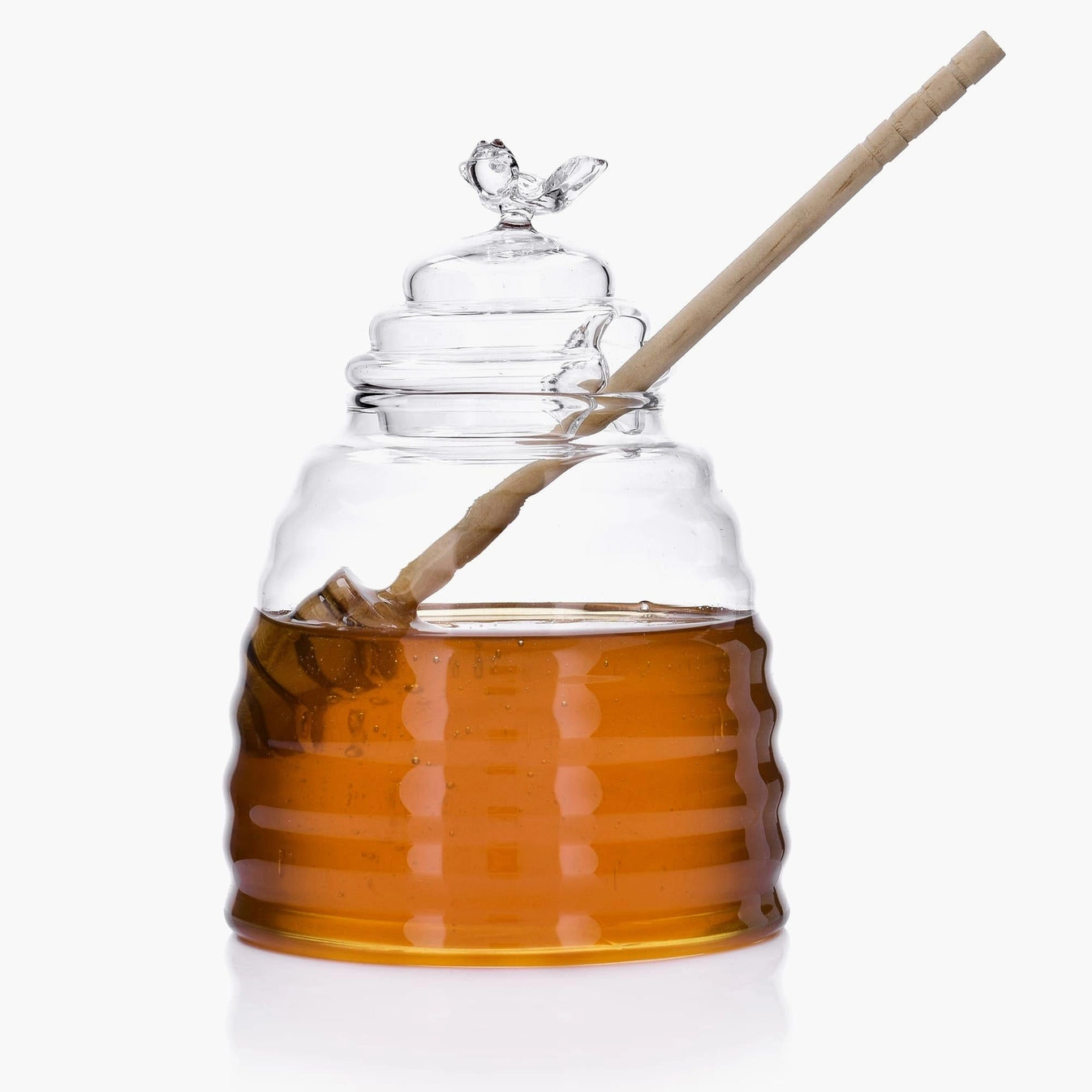 Glass Beehive Honey Jar