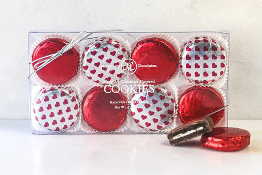 Valentine's 8pc Milk Chocolate Covered Cookies