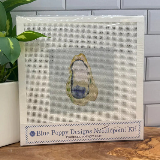Blue Poppy Designs Needlepoint Oyster