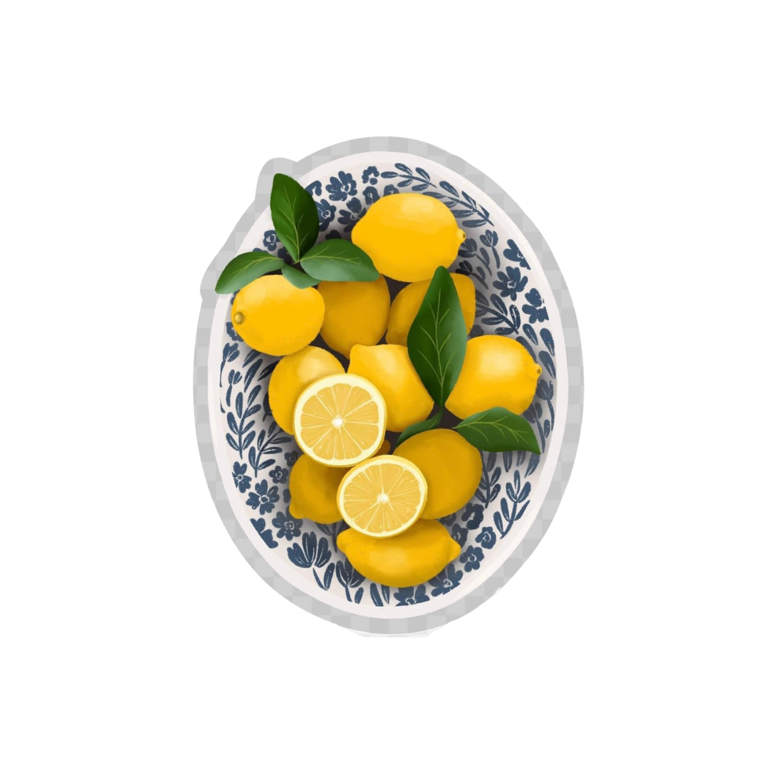 Bowl of Lemons Sticker