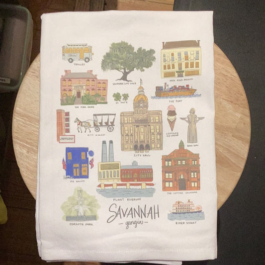 Savannah Sights Tea Towel