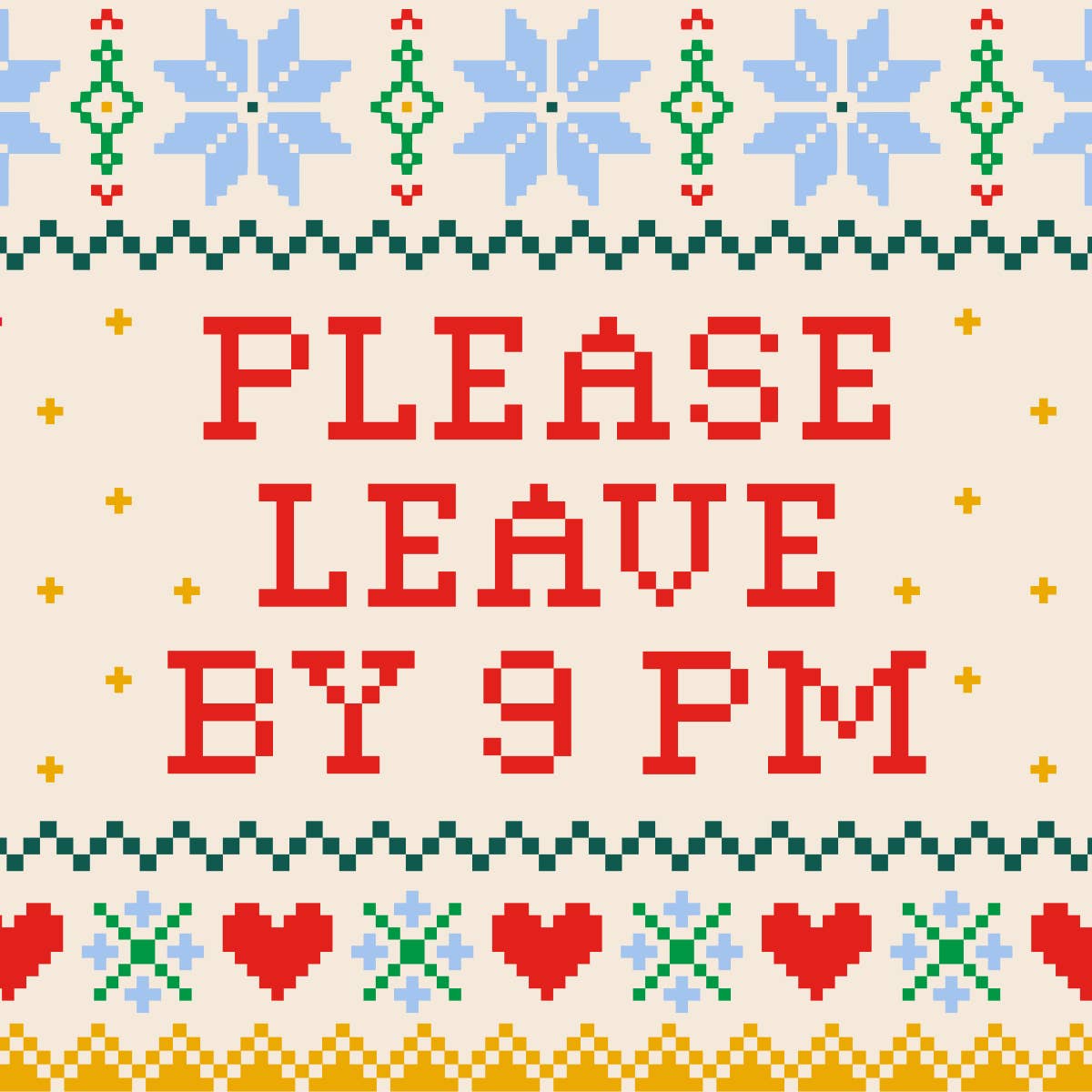 Holiday Leave By 9 Cocktail Napkins