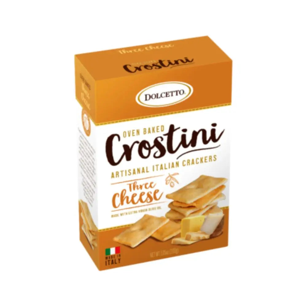 Three Cheese Crostini Crackers