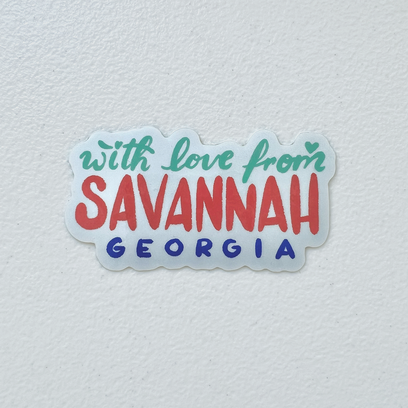 With Love from Savannah Sticker