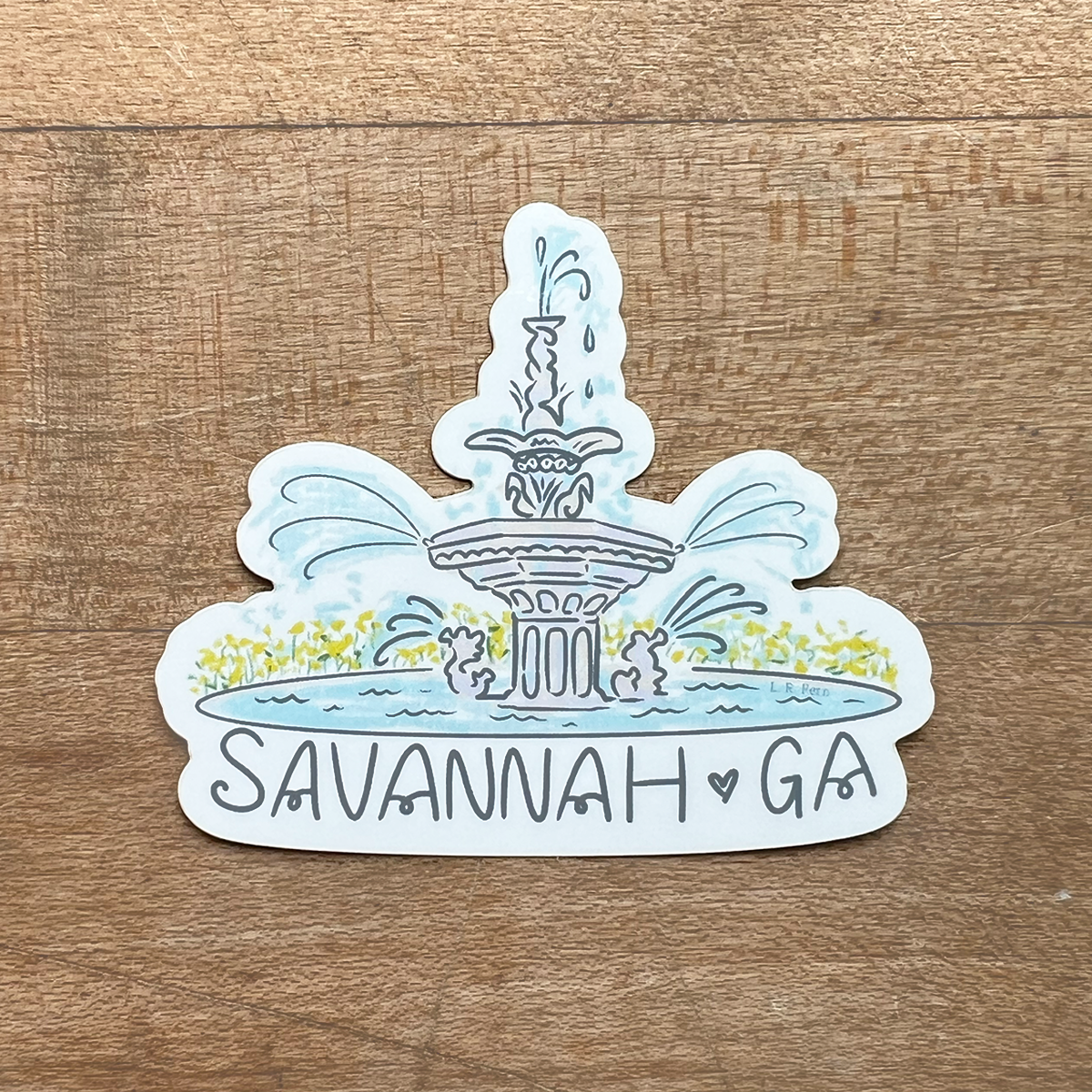Forsyth Fountain Savannah Sticker