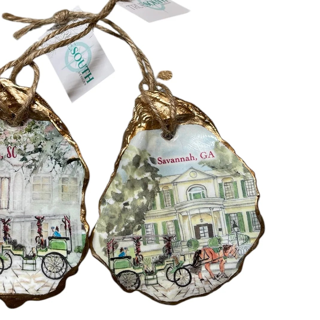 Savannah Carriage Oyster Ornament