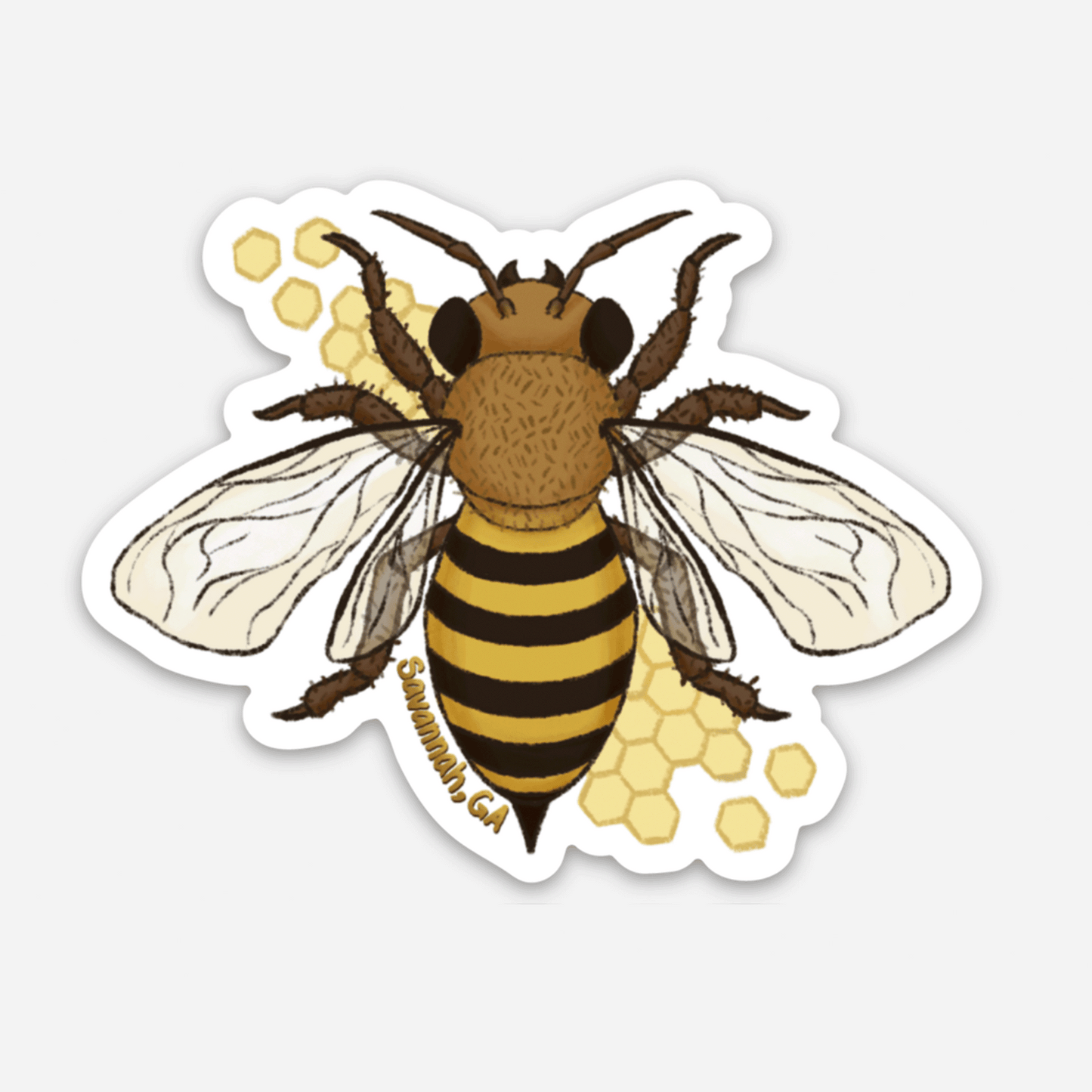 Bee Sticker - Local Artist - Aaliyah Johnson