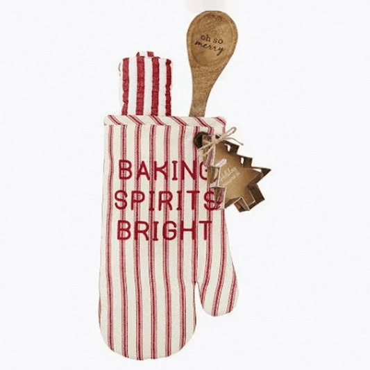 Baking Spirits Bright Oven Mit Baking Set