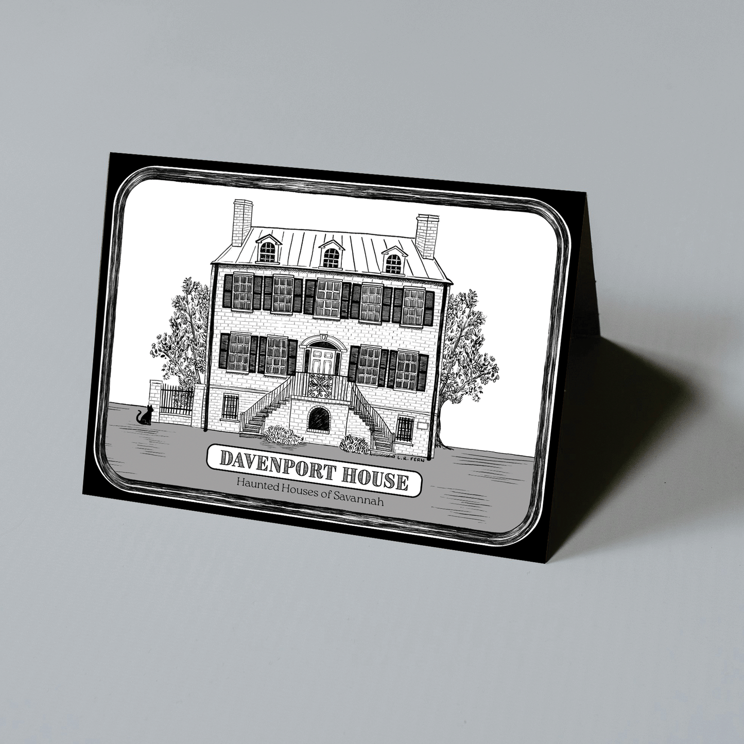 Davenport Haunted House Greeting Card - L. R. Fern - Local Brand