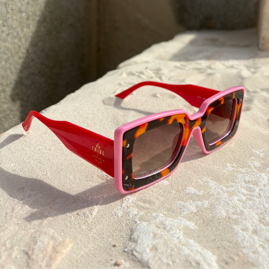 Deco Sunglasses Pink + Red