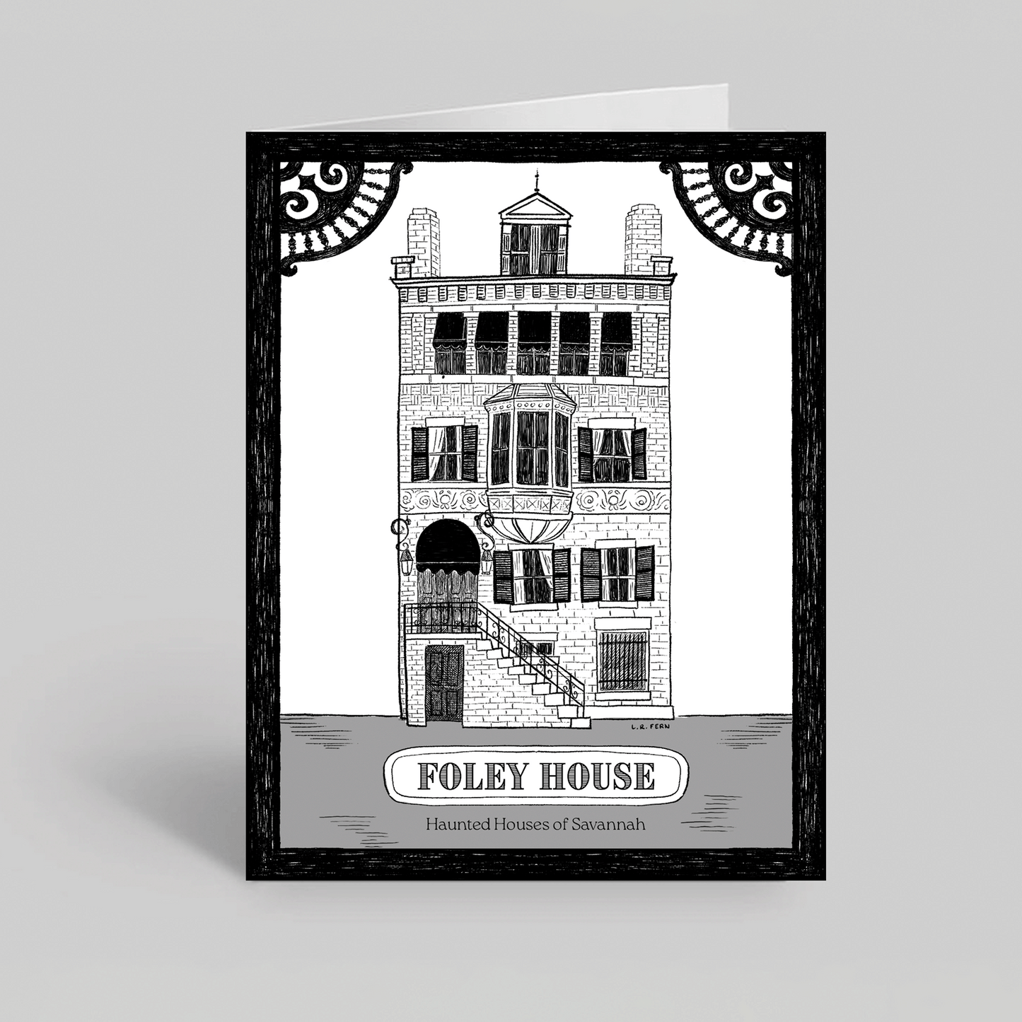 Foley Haunted House Greeting Card