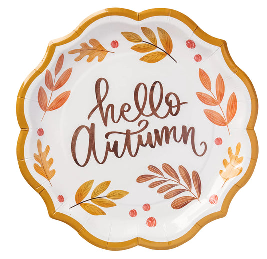 Hello Autumn Dinner Plate