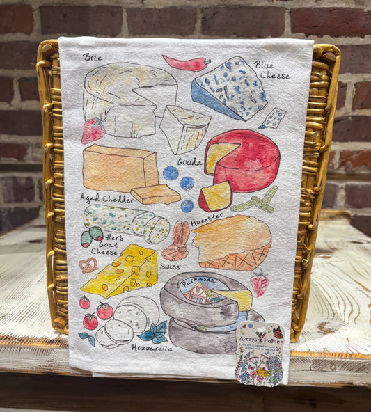 Cheese Lover Tea Towel - Avery's Home