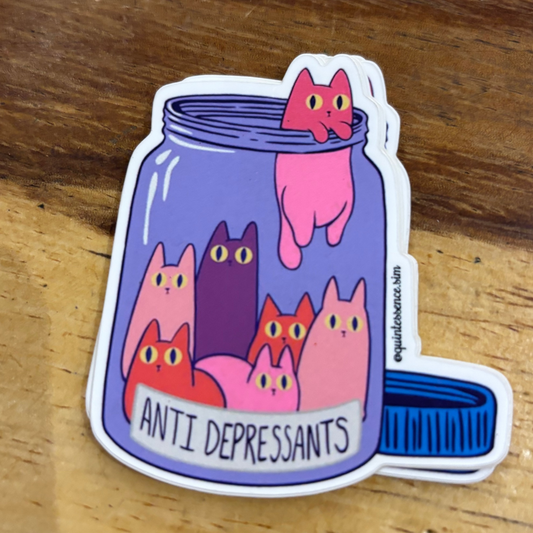 Cats Antidepressants Sticker