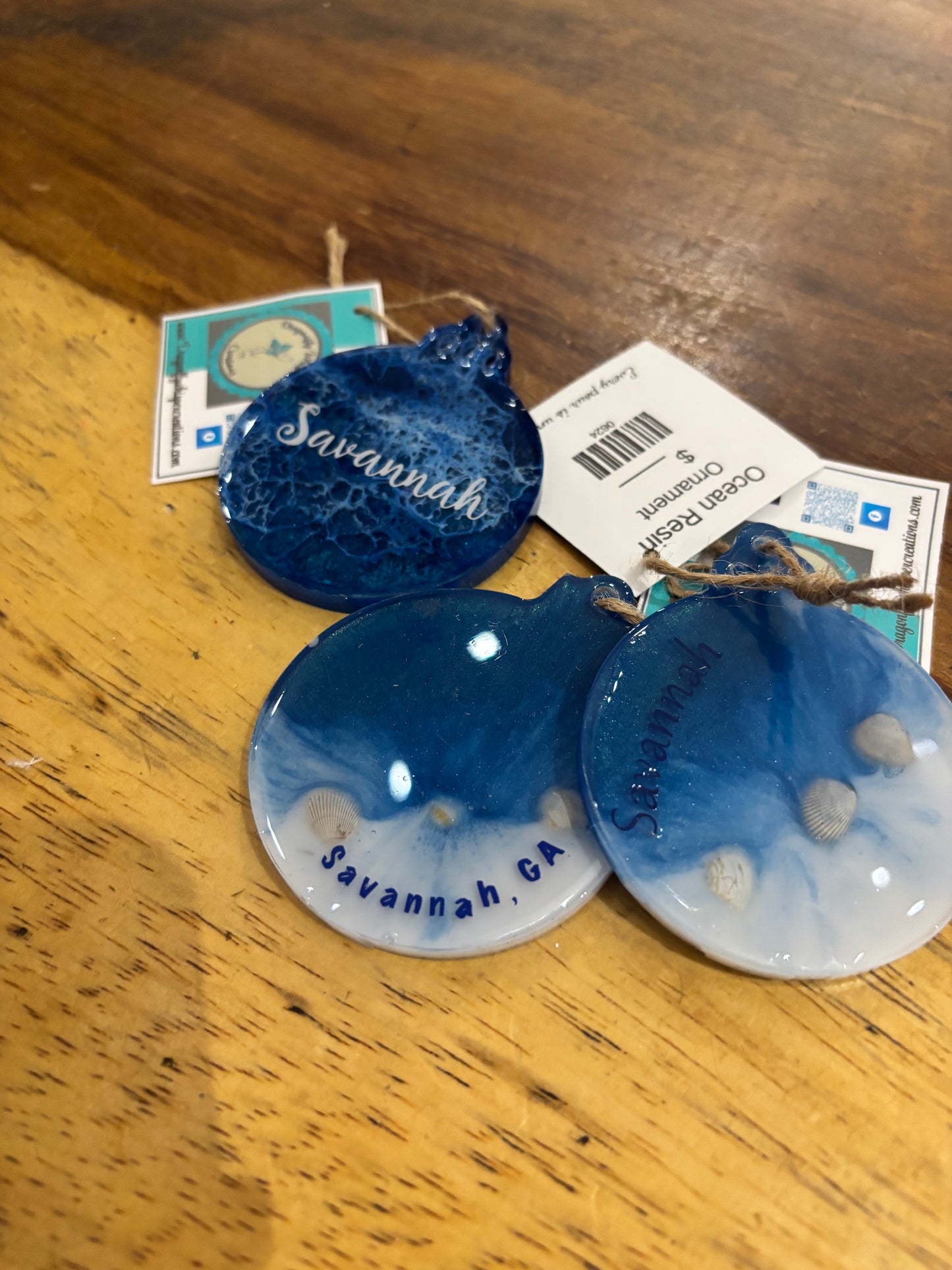 ocean resin ornaments
