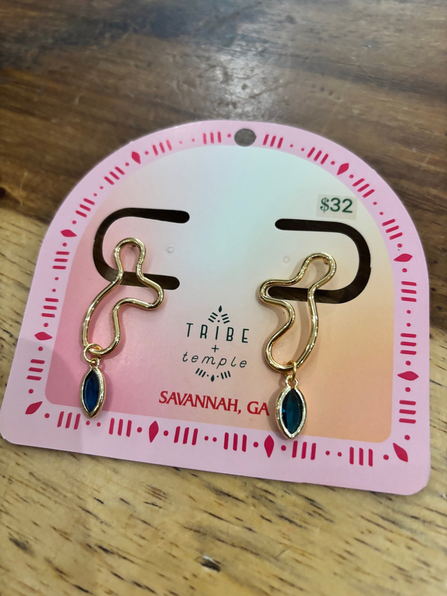 Abstract Dainty Hoop Green