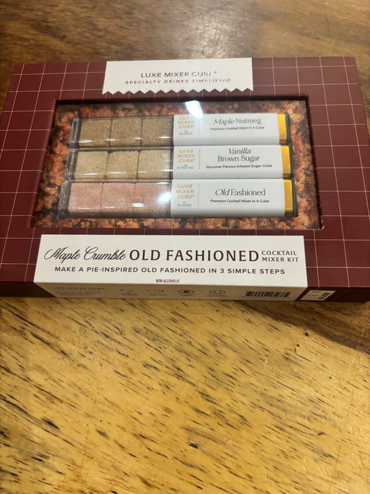 Maple crunble Old fashioned cocktail mixer kit