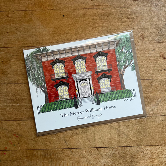 The Mercer House Williams House Greeting Card