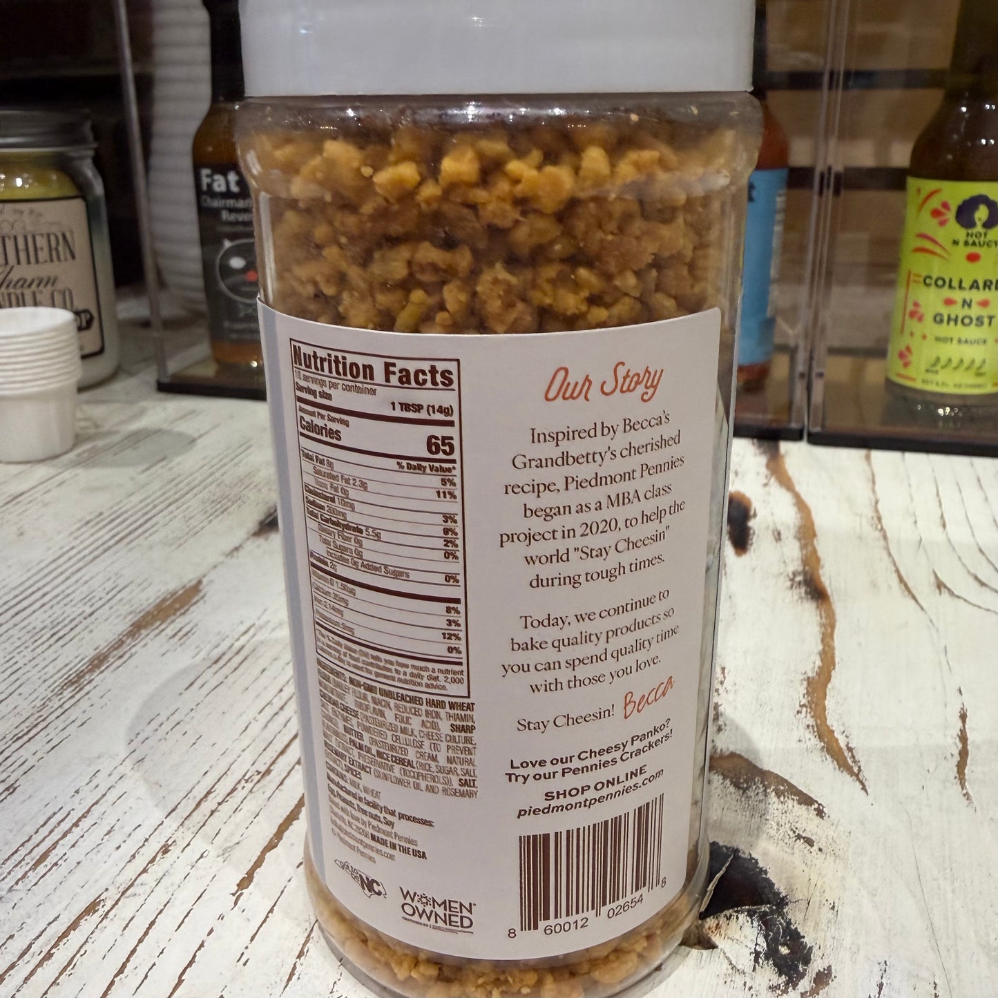 Piedmont Pennies Sharp Cheddar Cheesy Panko