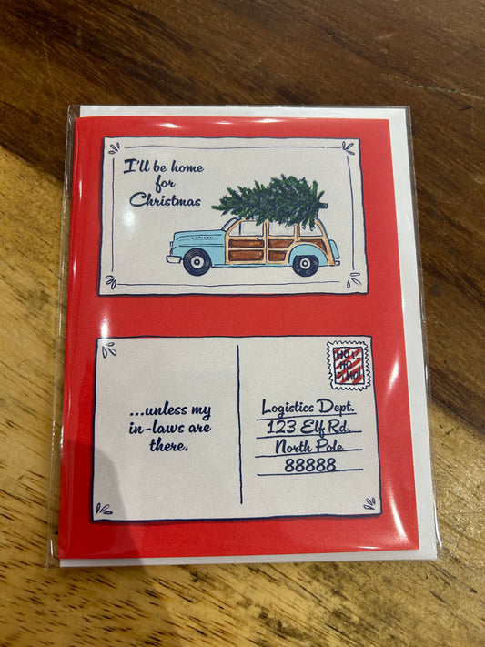 Home for Xmas In-Laws Card