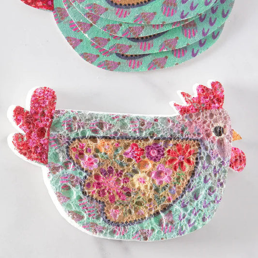 Chicken Sponge - Folk Art