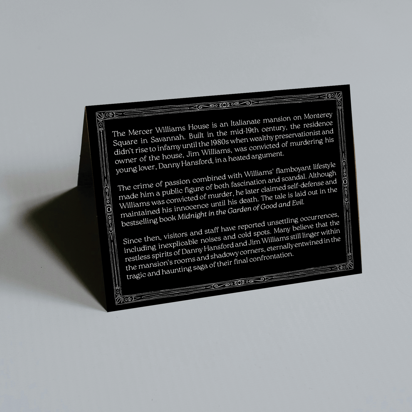 Mercer-Williams Haunted House Greeting Card