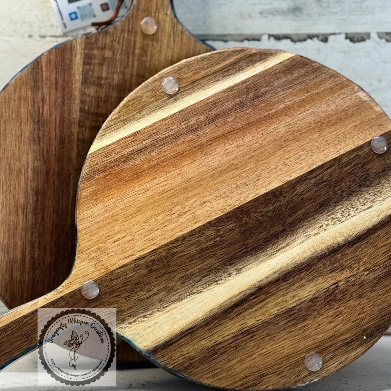 Acacia & Resin Trivet