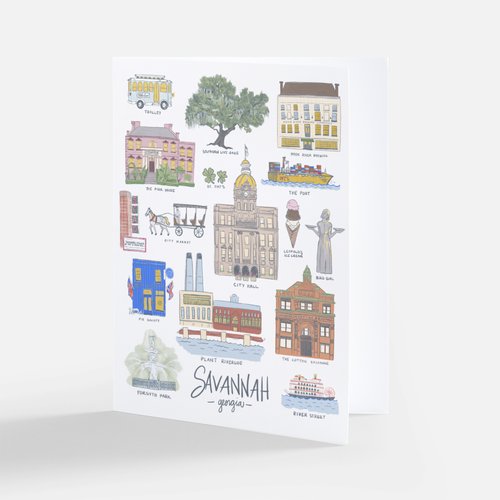 Savannah Sights Greeting Card