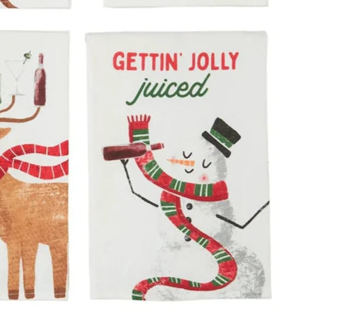 Gettin' Jolly Juiced Tea Towel