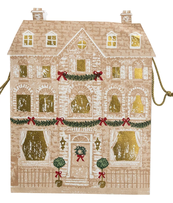 House shaped gift bag